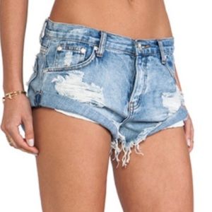One Teaspoon Hendrix Bandit Denim Shorts